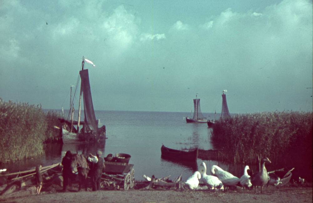 Fischerkähne am Kurischen Haff